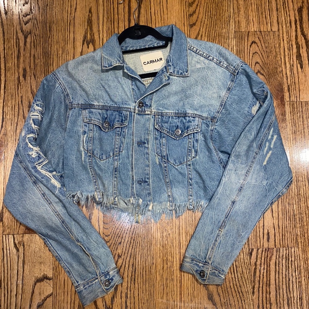 CARMAR Cropped Denim Jacket
